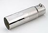 Stainless Steel Straight Cut Exhaust Tip Flame Design - image 1