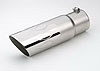 Stainless Steel Slash Cut Exhaust Tip Flame Design - image 1