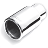 Stainless Steel Rolled Edge Exhaust Tip Inlet: 2.25" - image 1