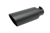 500417-B Black Ceramic Double Walled Angle Exhaust Tip - image 1