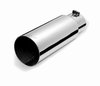 Rolled Edge Slash Cut Exhaust Tip Inlet: 3.5" - image 2
