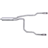 Split Rear Cat-Back Exhaust 97-99 Dodge Dakota - image 1