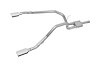 66569 Cat-Back Dual Split Exhaust System; Stainless - image 1