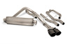 67105B Dual Sport Cat-Back Exhaust System Fits Select Toyota Tundra 3.5L-T V6 [Black Ceramic Tips] - image 1