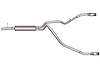 69129 Cat-Back Dual Split Exhaust System; Stainless - image 1