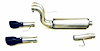 69226B Black-Elite Split Rear Cat-Back Exhaust System Fits Select Ford F-150 5.0L Supercab/Supercrew Long & Short Bed - image 1