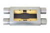 BM0112 MWA Dual in/Dual Out Oval Muffler; Stainless - image 2