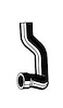 Molded Radiator Hose Centerline Length - 18.1" - image 1