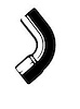 Molded Radiator Hose Centerline Length - 5.2"