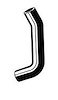 Molded Radiator Hose Centerline Length - 15.1"