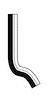 Molded Radiator Hose Centerline Length - 20.2"