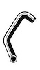 Molded Radiator Hose Centerline Length - 22.6" - image 1