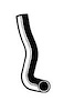 Molded Radiator Hose Centerline Length - 19.5" - image 1