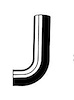 Molded Radiator Hose Centerline Length - 8.5" - image 1