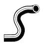 Molded Radiator Hose Centerline Length - 14.9" - image 1