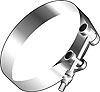 T-Bolt Hose Clamp Range: 3.125" to 3.4375" - image 2