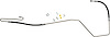 Power Steering Hose Assembly for Select 1973-1977 Ford F-100, F-150, F-250 - image 1
