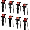 25-3001 Hot Street Coil Pack Set, Black, Ford 4.6/5.4L 3V, Set Of 8, 42KV - image 1