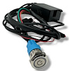 303512CHR Billet Illuminated Exhaust Cutout Push Button Switch [Chrome]