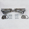 306525D Manual Exhaust Cutout Kit, 2.5 in. (63 mm), Stainless Steel, Set Of 2