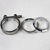 308530-1M Mating Male To Female Interlocking Flanges, 3.0 in. 76 mm, Male To Female Interlocking w/V-Band Clamp, Mild Steel - image 1