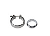 308535A Mating Male To Female Interlocking Flanges, 3.5 in. 89 mm, Aluminum, Includes O-Ring Seal And V-Band Clamp - image 1