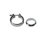 308535A Mating Male To Female Interlocking Flanges, 3.5 in. 89 mm, Aluminum, Includes O-Ring Seal And V-Band Clamp - image 2