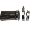 313533 Exhaust Pipe Adapter, 3 in. Round to 3 in. Oval, w/V-Band Connection, Includes Weld On V-Band And Clamp - image 2