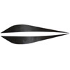 Black Carbon Fiber Fangs Decal Kit 2014 C7 Corvette - image 1