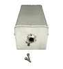 500301 Radiator Expansion Tank, 50 oz, Rectangular, Polished, Alumium, 3/8 in. NPT Inlet, 1/2 in NPT Outlet - image 1