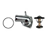 530160 Billet Thermostat Housing, 2014-2019 GM LT, w/160 Degree Thermostat, Stainless Steel - image 1