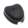 698114B Turn Signal Switch, w/Billet Cover [Groovey], Bright Black, Machined Detailed Lines - image 1