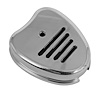 698114P Turn Signal Switch, w/Billet Cover [Groovey], Polished, Black Detailed Lines - image 1