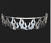 750005 Air Cleaner Grill, Blingz Beauty Bandz, 14 in. Diameter, 3 in. Tall, Flames - image 1