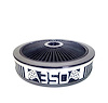 750021 Air Filter Assembly, Blingz Beauty Bandz, 350 Grill Insert, 14 in. x 3 in. Black Filter Element, Black Chrome Lip - image 1