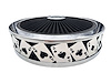 750028 Air Filter Assembly, Blingz Beauty Bandz, Aces Wild Grill Insert, 14 in. x 3 in. Black Filter Element, Bright Chrome Lip - image 1