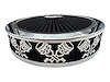 750030 Air Filter Assembly, Blingz Beauty Bandz, Skullz And Rods Grill Insert, 14 in. x 3 in. Black Filter, Bright Chrome Lip - image 1