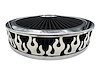 750031 Air Filter Assembly, Blingz Beauty Bandz, Flames Grill Insert, 14 in. x 3 in. Black Filter Element, Bright Chrome Lip - image 1
