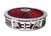 750046 Air Filter Assembly, Blingz Beauty Bandz, 327 Grill Insert, 14 in. x 3 in. Red Filter Element, Bright Chrome Lip - image 1