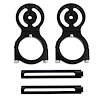 800200B Race Belt Residual Slack Harness Collars, 2 in. Diameter, Set, Black - image 1