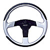 Fibertech Series Steering Wheels Textured Fibertech Grip - Metallic Silver - image 1