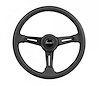 Collector"s Edition Steering Wheel 3-Spoke - Anodized Black Aluminum Black Leather Grip - image 1
