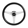 Mahogany Collectors Edition Steering Wheel Drilled 3-Spoke - Polished Aluminum - image 2