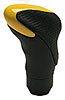 Black Leather, Black Perforated Leather, Yellow Insert - image 1
