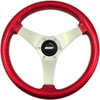 Formula S Steering Wheel Red W/Std Hub Polished Spokes - image 1