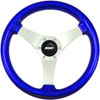 Formula S Steering Wheel Blue W/Std Hub Polished Spokes - image 1