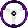 Formula S Steering Wheel Purple W/Std Hub Polished Spokes - image 1