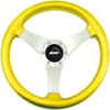 Formula S Steering Wheel Yellow W/Std Hub Polished Spokes - image 1