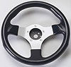 GOLF CART Formula 1 Steering Wheel Aluminum - Silver - image 1