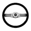 Two Tone Heritage Collection Steering Wheel Black Leather Grip